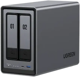 UGREEN NASync DXP2800 - 2-bay NAS - Intel N100 quad-core 8 GB DDR5 RAM - 2x M.2 NVMe slots (tot 16 TB)