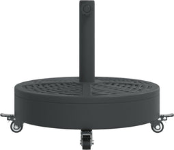 vidaXL - Parasolvoet - met - wielen - voor - stok - van - Ø38 - / - 48 - mm - 27 - kg - rond