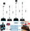 Synx Tools Stoffer en Blik met lange steel 121 cm - 4 Stuks - Veger en blik met lange steel - Stoffer & Blik Met Schoonmaaktanden - Verstelbaar tot 121 cm