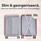 Skycases Handbagage Koffer 35L - Lichtgewicht Trolley - 360° Spinnerwielen TSA-slot Laptopvak - 55 cm - Roze