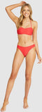 Baku Rococco - Bandeau bikinitop - Voorgevormde cups met gripper elastic - Rood