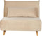 SETTEN - Slaapbank 1-zits - Zandbeige - Fluweel