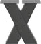 vidaXL - Salontafelpoten - 2 - st - X-vormig - 30x(30-31) - cm - staal - antraciet