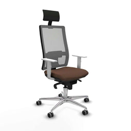 Bureaustoel met hoofdsteun Piqueras y Crespo 4B086G1 Donkerbruin