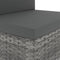 vidaXL - Tweezitsbank - sectioneel - poly - rattan - grijs