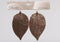 Metalen blad met hanger, set van 2