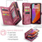 Caseme Geschikt voor iPhone 16 hoesje - Vintage 2 in 1 portemonnee - Rood