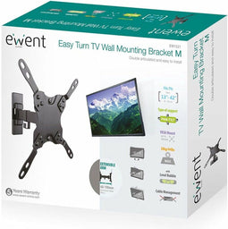 Ewent EW1521 - Muurbeugel - Geschikt voor TV's 13-42 inch - Zwart