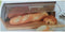 Broodtrommel bamboe met plastic deksel - 39 x 28,5 x 14,5 cm