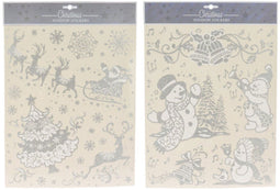 Raamsticker Zilver, 42x30cm