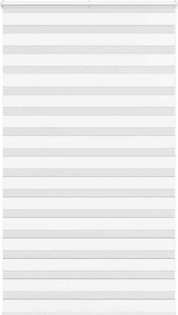 vidaXL - Zebra - rolgordijn - 130x200 - cm - stofbreedte - 125,9cm - polyester - wit