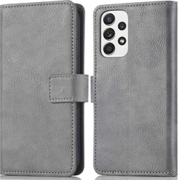 iMoshion Hoesje Geschikt voor Samsung Galaxy A33 Hoesje Met Pasjeshouder - iMoshion Luxe Bookcase - Grijs