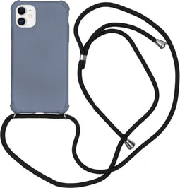 iMoshion Hoesje Geschikt voor iPhone 11 Hoesje Met Koord - iMoshion Color Backcover met koord - Grijs