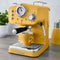 Swan Retro Espressomachine – Gebruikt Gemalen Koffie en Koffiepads – Geel