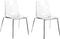 Set van 2 eetkamerstoelen SILERTON Transparant