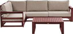 Beliani TIMOR - Loungeset - Donkere houtkleur - FSC® gecertificeerd acaciahout