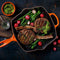 Le Creuset gietijzeren vierkante grillpan - 26cm - Mat Zwart