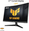 ASUS TUF Gaming VG27WQ3B - Gaming Monitor - 27 inch QHD 180Hz Curved 1ms GTG - Zwart