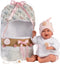Llorens babypop Mimi met geluid en slaapzak 42 cm