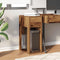 vidaXL - Computertorenstandaard - met - lade - 30x44x74 - cm - oud - houtkleurig