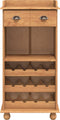 vidaXL - Wijnkast - ASKIM - met - 12 - Flessenhouders - - - Honingbruin - Massief - Hout