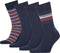 Tommy Hilfiger 4P TIN GIFTBOX STRIPE - Sokken - Effen - Navy