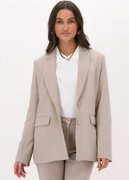 na-kd Basic Oversize Blazer - Oversized pasvorm - Donker Beige