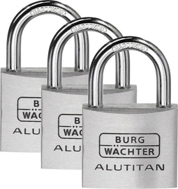 Burg Wächter 36251 Hangslot 40.00 mm Gelijksluitend Aluminium Sleutelslot