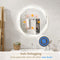 Coast LED Badkamerspiegel - Rond 60x60 cm - Dimbaar - Anticondens - Zilver