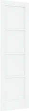 vidaXL - Interne - Deur - 'ORKDAL'Wit - 61x198,5x4 - cm - Massief - Vurenhout