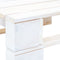 vidaXL - Tuinhocker - pallet - hout - wit