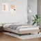 vidaXL - Bedframe - zonder - matras - 120x190 - cm - kunstleer - cappuccinokleurig