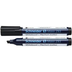 Schneider whiteboardmarker - Maxx 293 - beitelpunt - 2-5mm - zwart - S-129301