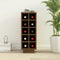 vidaXL - Wijnkast - 23x34x61 - cm - massief - grenenhout - honingbruin