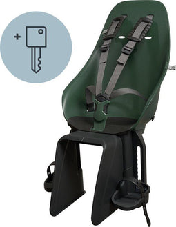 Urban Iki BIO Fietsstoeltje Achter - 5-puntsgordel - Mosu Green/ Bincho Black