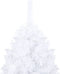 vidaXL - Kunstkerstboom - met - verlichting - en - kerstballen - 240 - cm - wit