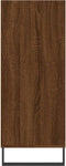 vidaXL - Hoge - kast - 57x35x90 - cm - bewerkt - hout - bruin - eikenkleur