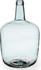 Giftdecor Bloemenvaas - fles - glas - blauw transparant - 22 x 39 cm - vaas