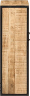 vidaXL - Badkamerkast - 40x27x90 - cm - massief - mangohout - en - ijzer