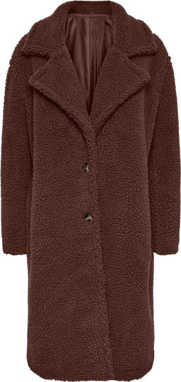 PIECES PCNOLA TEDDY COAT - Dames Jas - Maat M - Teddy stof