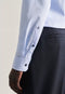 Seidensticker Slim Fit Overhemd voor Heren - 100% Katoen - Licht Blauw - Maat XL