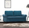 vidaXL - Tweezitsbank - 120 - cm - fluweel - blauw