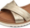 Tamaris dames sandalen - Sleehak 5 cm - Goud - Maat 37