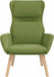 vidaXL Relaxstoel fluweel lichtgroen
