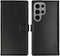 Selencia Samsung Galaxy S24 Ultra - Echt Lederen Bookcase - 3 Pashouders - Zwart