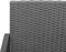 vidaXL - Tuinbank - 3-zits - met - kussens - polypropeen - rattan - donkergrijs