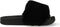 Warmbat Barlee - Dames Slippers - Pluizige voetband van wol - Zwart - Maat 40