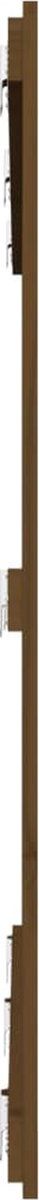 vidaXL - Wandhoofdbord - 166x3x110 - cm - massief - grenenhout - honingbruin