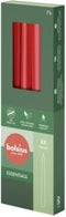 Bolsius - Gotische kaarsen - 245/24 - 4 stuks per verpakking - Delicate Red