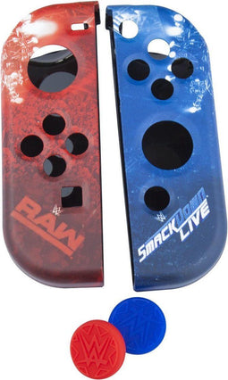 Nintendo Switch - WWE - Joy Con Controller Hoesjes - Silicone grips - Rood Blauw (1 pack)